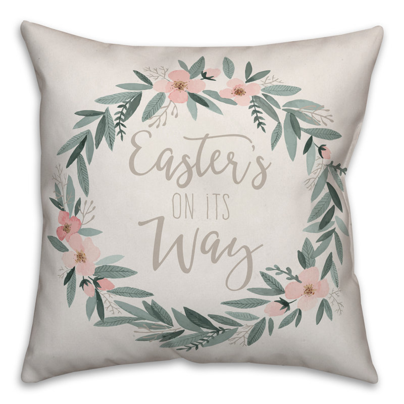  Coussin Pâques, 16 po x 1 po, Pas de bourre