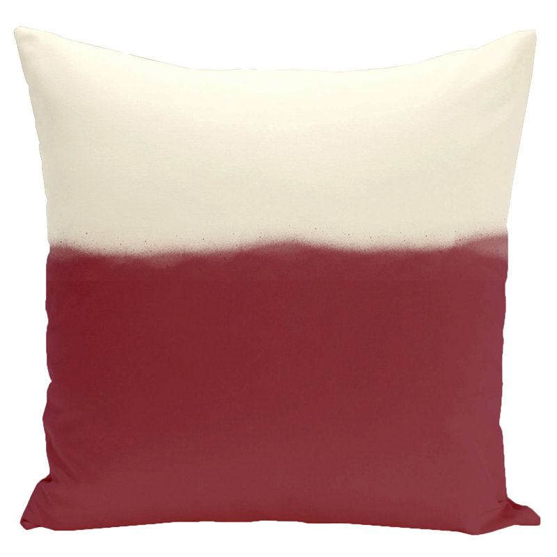 Holiday Brights Reversible Throw Pillow, 16" H x 16" W, Cranberry
