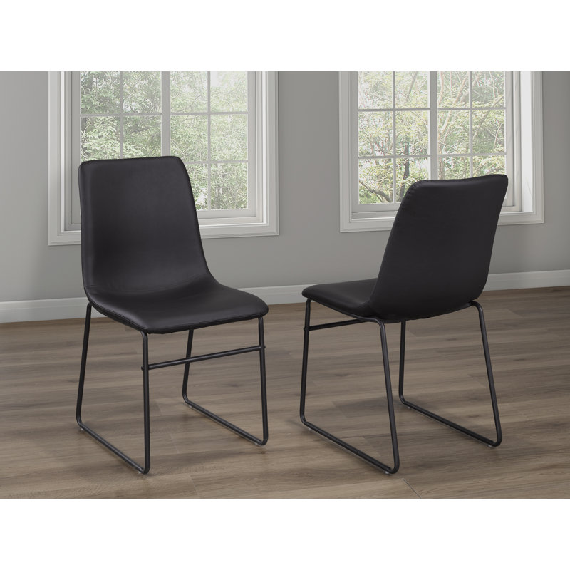 Chaise d'appoint rembourré, Noir, noir, noir, noir