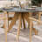 Luna Round 120cm Dining set with Roma Stacking chairs 