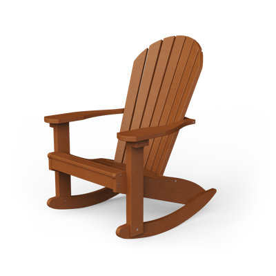 Chaise Adirondack berçante en plastique et plastique Wisby
