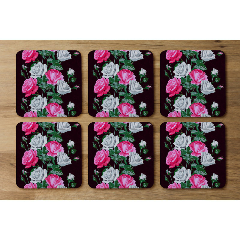Square 6 Piece Coaster Set