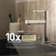 Porte-serviettes de salle de bain mural en chrome poli Preston Collection