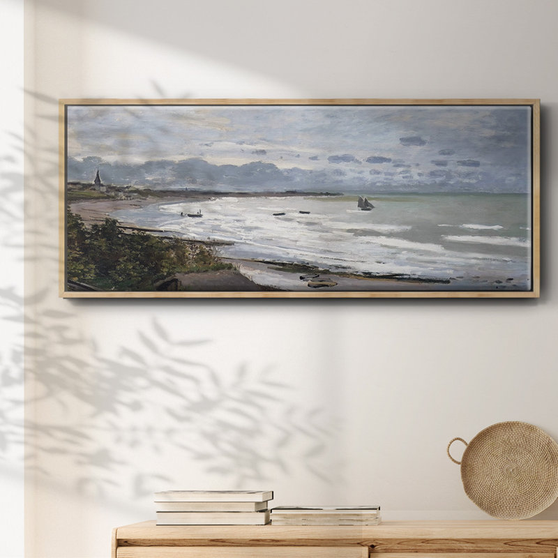 The Beach at Saint - Toile encadrée, H 8 po x l 20 po