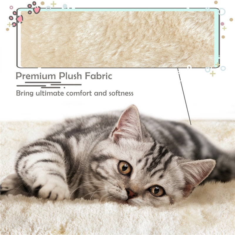 Multifunctional 96.5cm Cat Tree, Beige