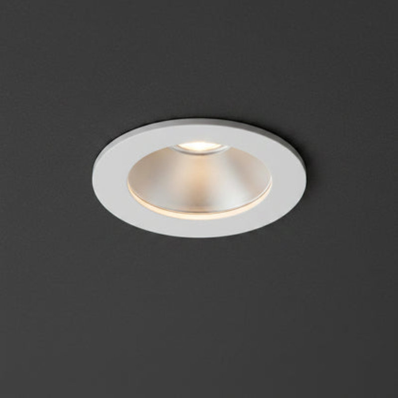 9 Watt White Recessed LED Downlight Fitting, White