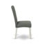 L'ensemble de mobilier de salle à manger 5 pièces comprend une table de salle à manger rectangulaire avec pieds en X et 4 chaises Parsons en lin gris, lin blanc-1346544538-1346544536-1353396521