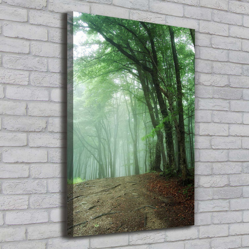 Fog In The Forest - Wrapped Canvas Print