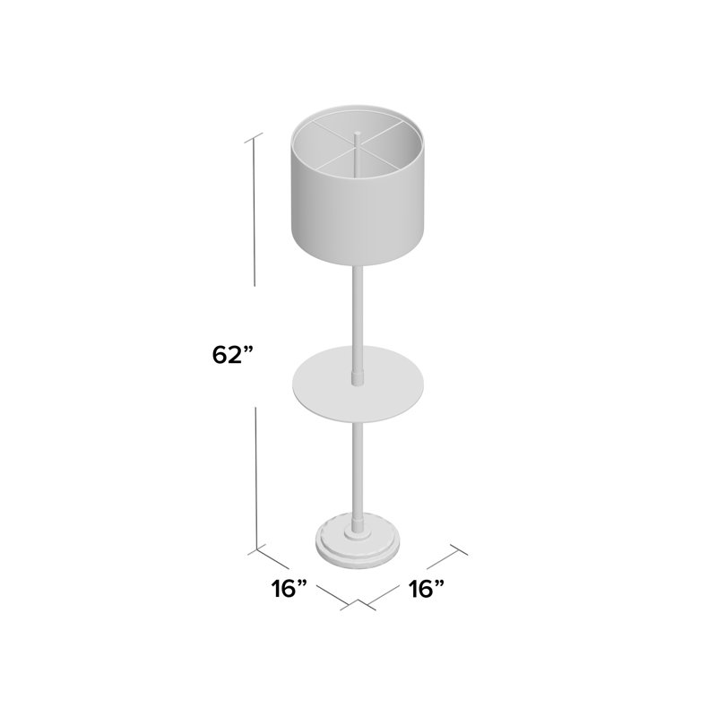 Madison 61.25'' Tray Table Floor Lamp, Madison Bronze