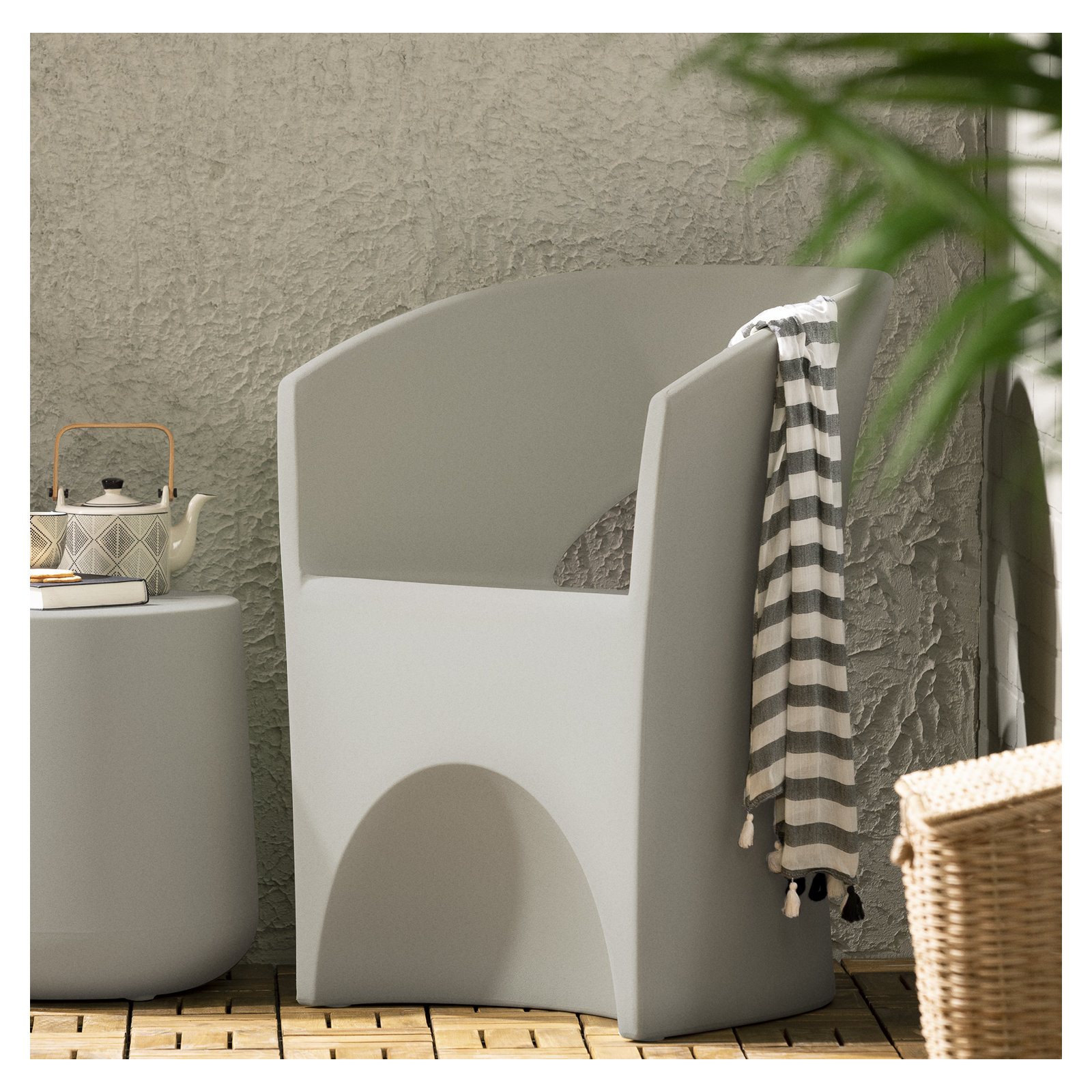 Dalya Patio Chair, Greige