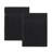Willow 2 Pieces Towel Set – 100% Combed Cotton, Premium Quality 630 GSM, Black, Ultra-Soft & Highly Absorbent (2 Bath Towels)-828768443-828768441