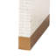 Table de bout en nacre de Capiz beige et blanche