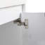 Meuble-lavabo 48 po avec lavabo en résine, portes à fermeture en douceur et armoire murale, fixation à flotteur