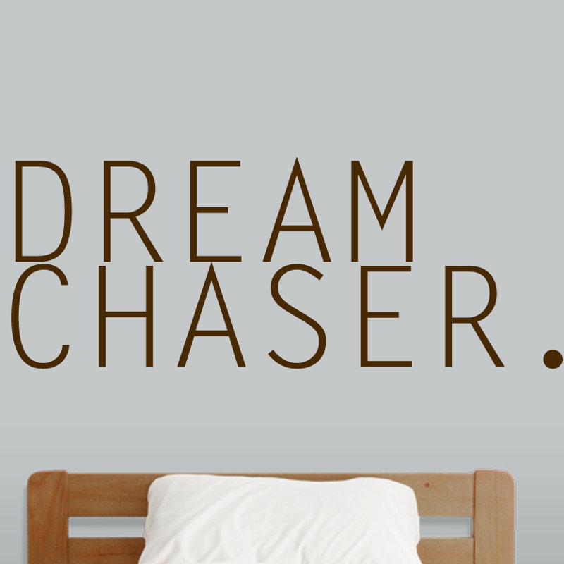 Text & Numbers Non-Wall Damaging Wall Decal, Chocolate Brown