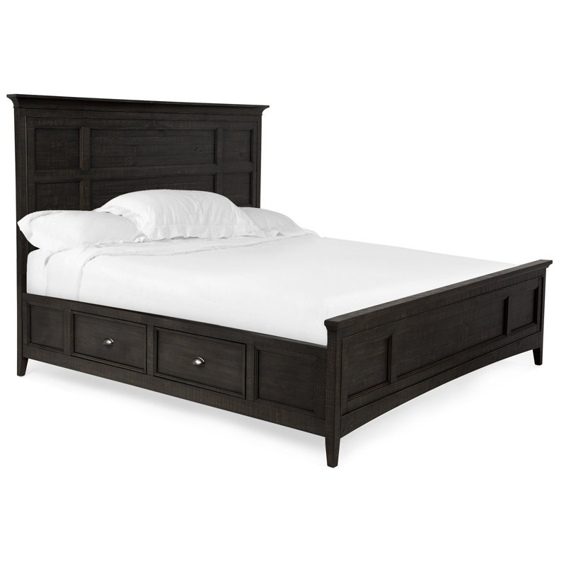 Liz Queen Panel Storage Bed, Queen, Graphite 