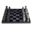 Jeu d'échecs gris fait à la main Besaw