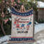 Couverture personnalisée avec nom God Bless America-128673404