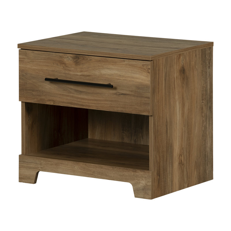 Barcelo  1-Drawer Nightstand, Brown