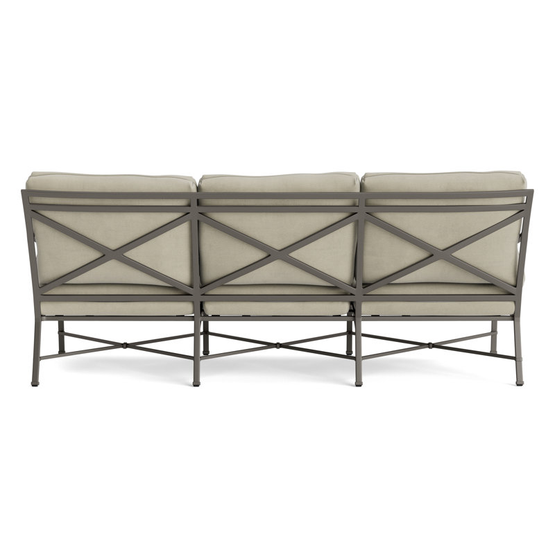 Venetian Outdoor 3 - Seat Patio Sofa, Fusion Charcoal, Mica