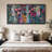 Framed Canvas Wall Art - Colorful Modern Floral Pattern with Playful Botanical Shapes - 16"x24", 24"x36"-1742243626-1742243604