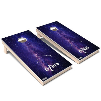 Zodiac Aries All-Weather Composite Cornhole Board Set