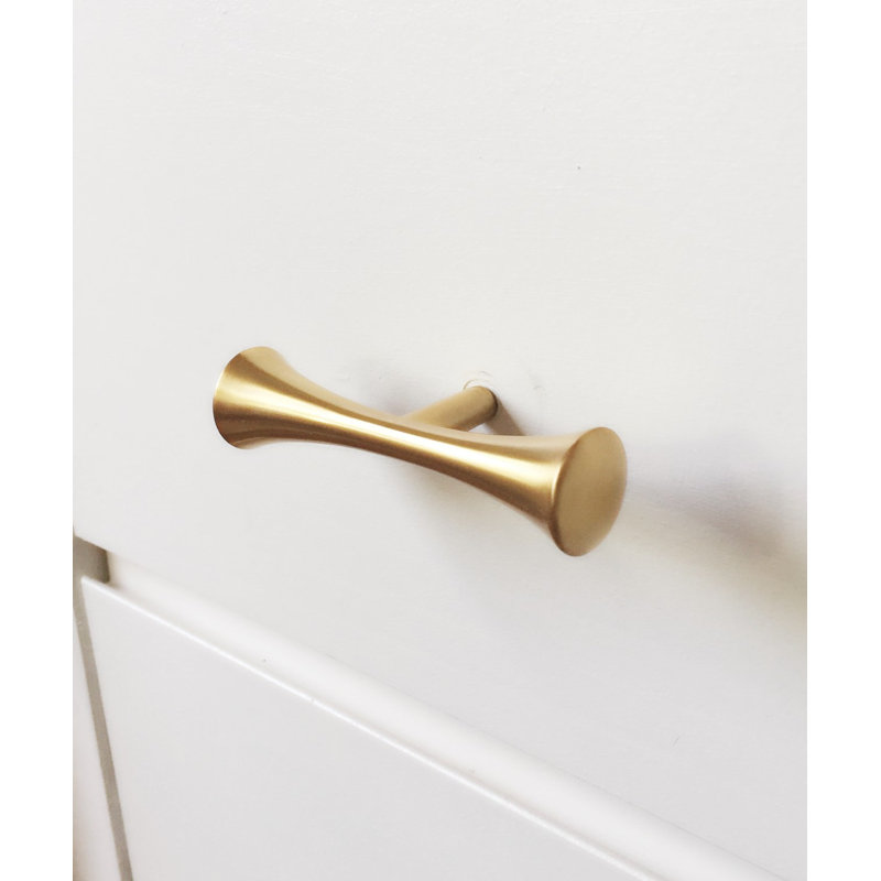 MCM 01 Hourglass Pull in Satin Gold
