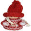 8cm Canvas Not Flowers Hanging Figurine Ornament