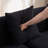 Compression Sponge Sofa Black Curved Modular Sectional-1995866886