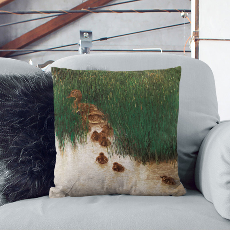 Square Cushion, 40cm H x 40cm W x 15cm D, White