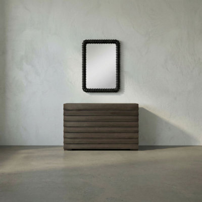 Toshi Solid Wood Rectangle Wall Mirror
