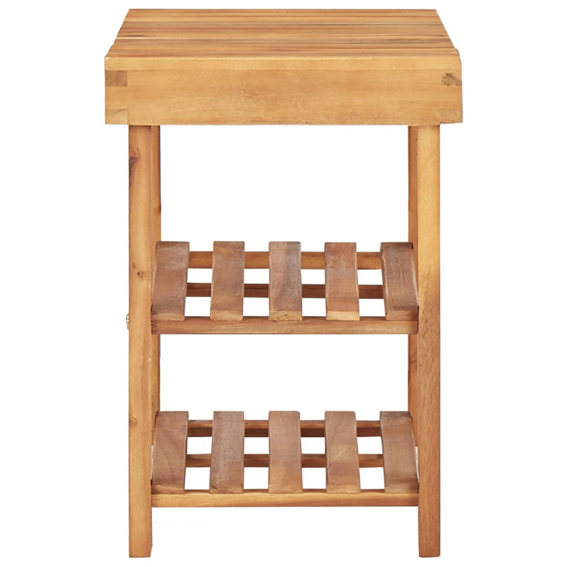 6 Pair Stackable Solid Wood Shoe Rack