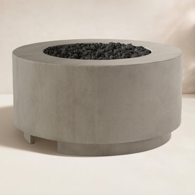 Round Concrete Fire Pit Table