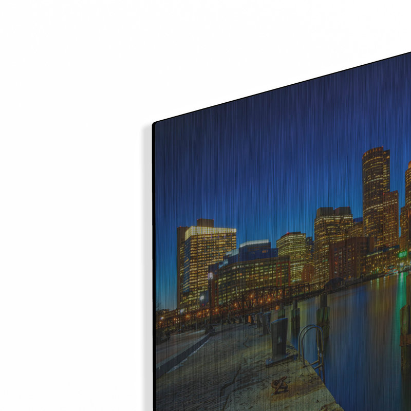«Boston Twilight At Fan Pier» par Rick Berk, H 12 po x l 16 po