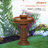 Polk Outdoor Weather Resistant Floor Fountain with Light
