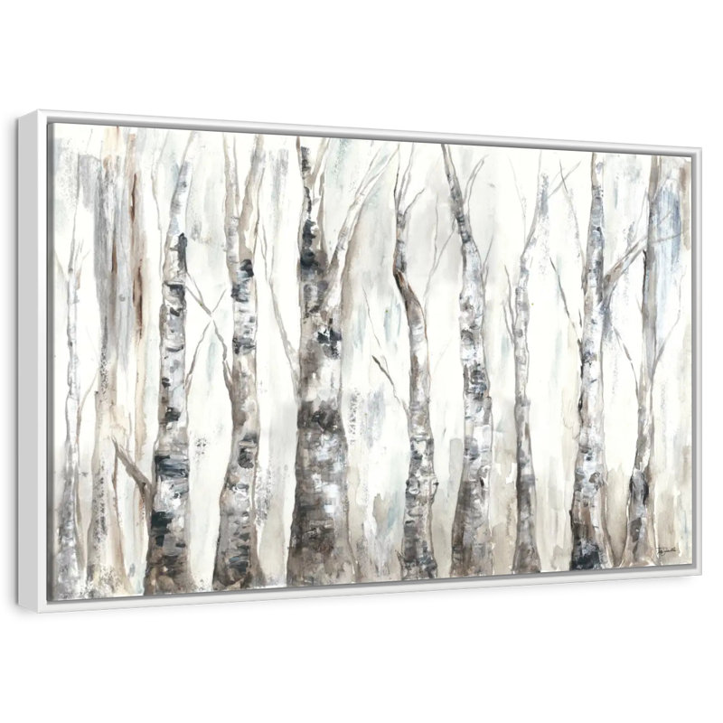 Winter Aspen Trunks - neutre, Cadre flottant blanc, 37 po x 25 po
