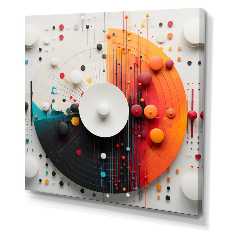 New Balance Creative - musique mandala - impression, H 30 po x l 30 po x P 1 po, Toile tendue