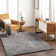 Khlani Kaja Southwestern Gray Shag Area Rug
