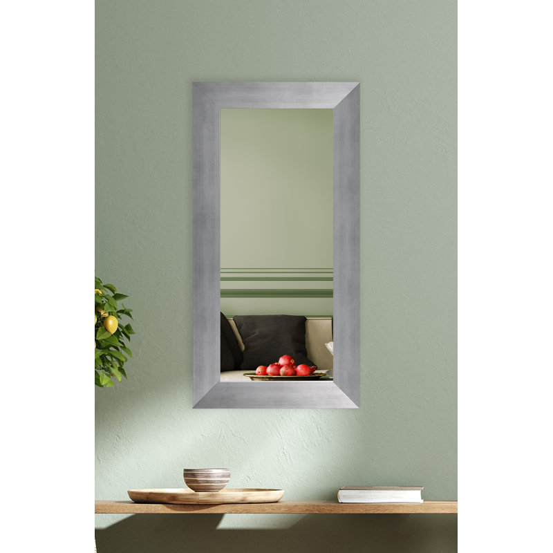Miroir décoratif, 33 po x 24 po, Argenté mat