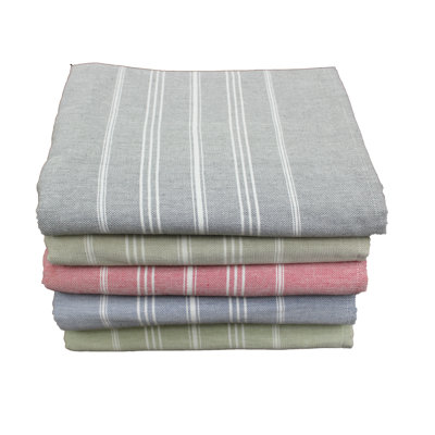 Cannady Striped 100% Cotton Tablecloth