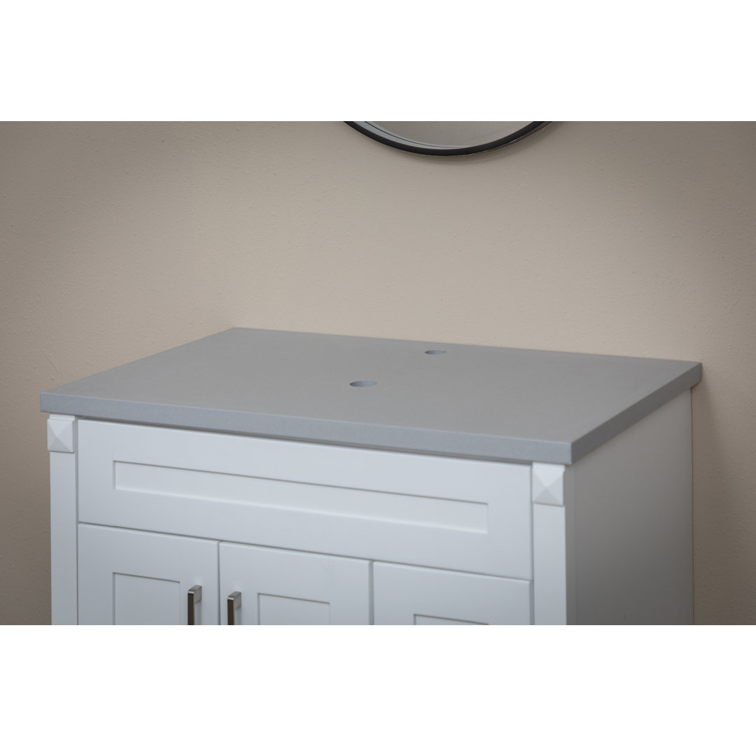 Eden Terrazzo 25'' Stone Single Bathroom Vanity Top Eden Bath Top 