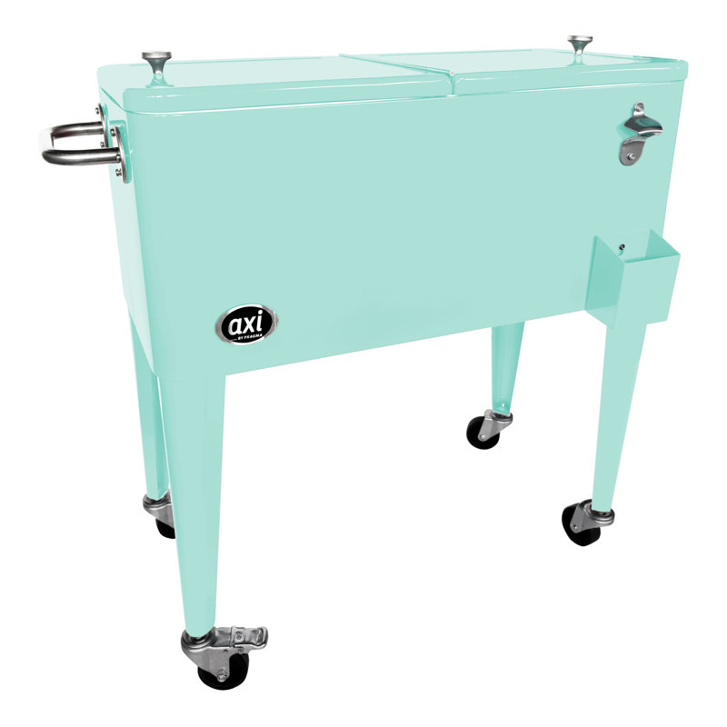 AXI 79L Serving Station / Cart Cooler with wheels in Green