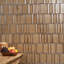 Metaru 5,82 po X 5,82 po Carrelage mural en porcelaine mat 3D aspect métallique (7,82 pieds carrés / caisse)-106927982