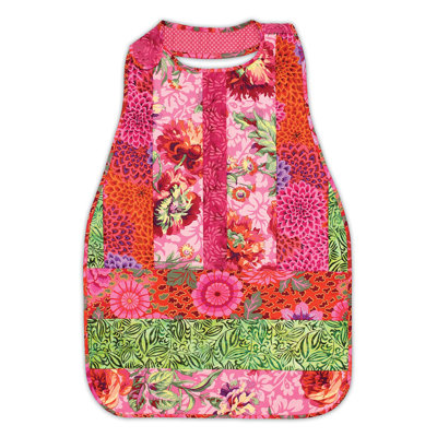 June Tailor Quilt As You Go Coverall Adult Bib Apron Sewing Kit with Printed Batting Pattern