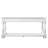 63inch Long Wood Console Table with 3 Drawers and 1 Bottom Shelf Antique White-1689350685