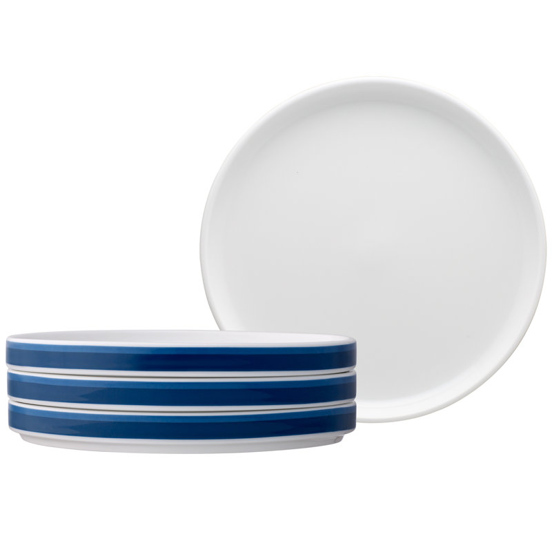 Noritake Colorstax Stripe Salad Plates, 7 1/2", Blue