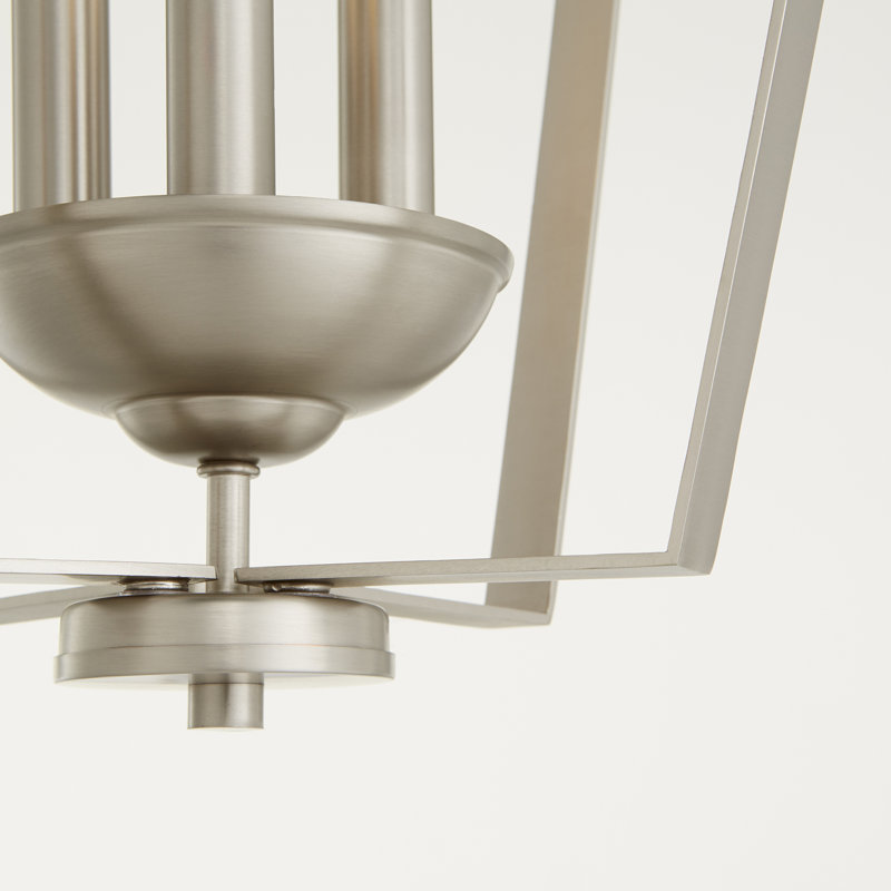 Derrico 3 - Light Lantern Pendant, Satin Nickel