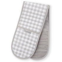 KitchenAid Gingham Cotton Beet Mini Oven Mitt Set (2-Pack)