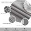 Aspire Homeware Hotel Style Polyester Room Darkening Pencil Pleat Curtain Pair for Luxury Bedroom Decor-854316-854317