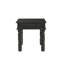 Table de bout 24 po en bois massif vieilli noir