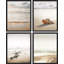 Minimal Beach Shore Ocean Sea Seashell, reproduction encadrée de 4 pièces-90605116-90605117